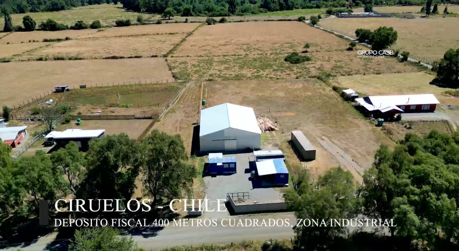 Depósito fiscal de Grupo CASB en zona industrial de Ciruelos, Chile